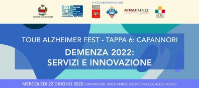 "Tour Alzheimer Fest" mercoledì 22 giugno farà tappa al Comune di Capannori
